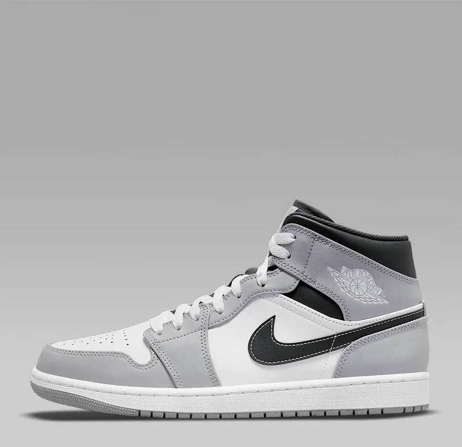 Air Jordan 1 Mid Light Smoke Grey