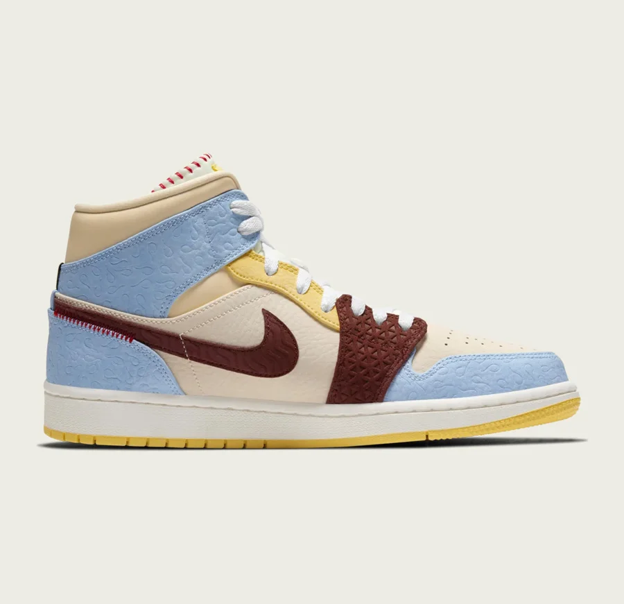 Air Jordan 1 Mid SE Fearless Maison Château Rouge