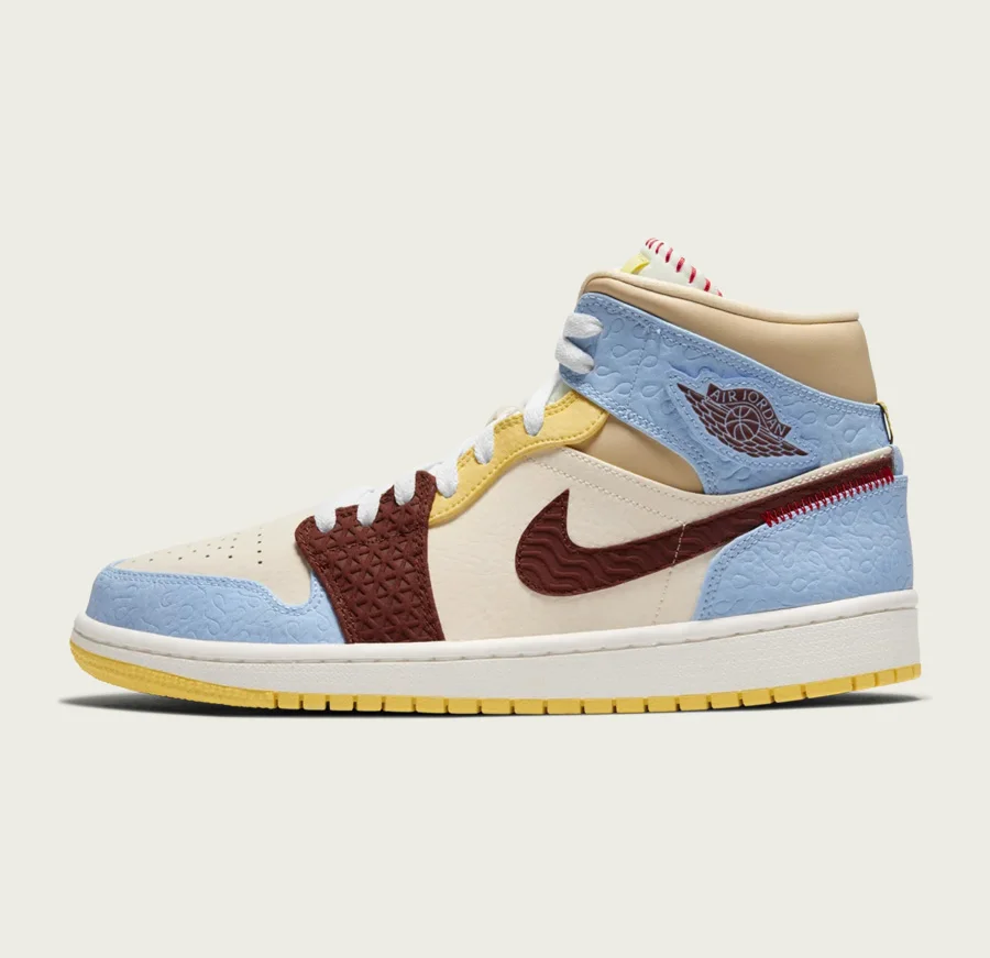 Air Jordan 1 Mid SE Fearless Maison Château Rouge