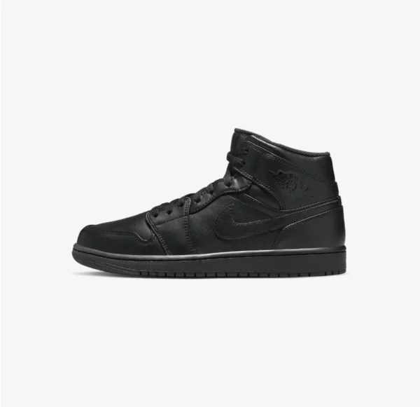 Air Jordan 1 Mid Triple Black