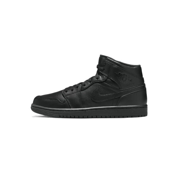 Air Jordan 1 Mid Triple Black – Image 4
