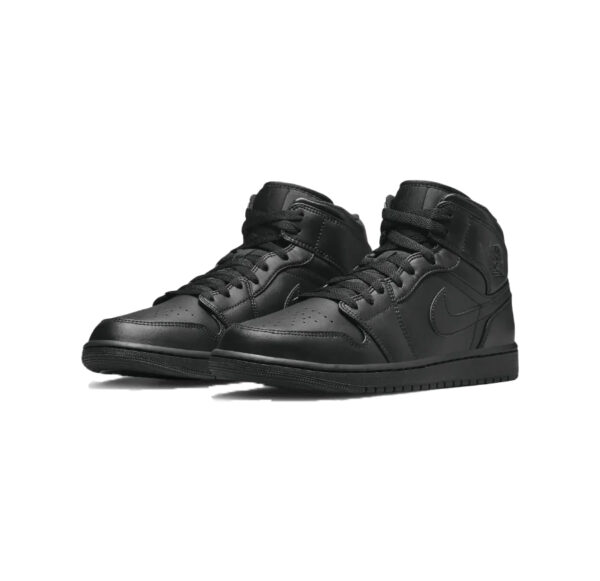 Air Jordan 1 Mid Triple Black – Image 2